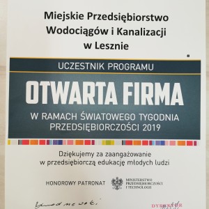 Wodociągi Leszczyńskie - Otwarta firma